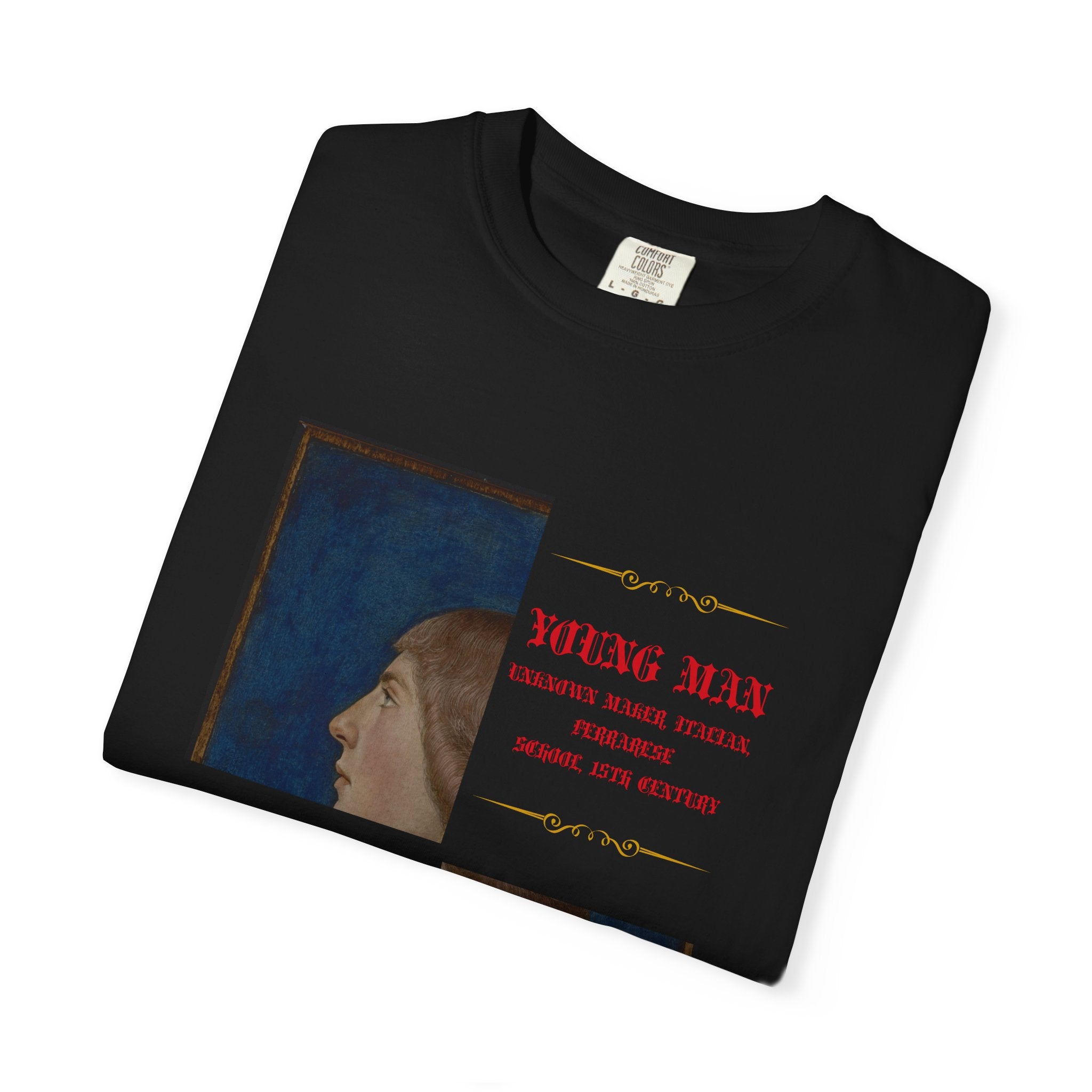 Artistic Portrait T-Shirt — 'Young Man' Gallery Graphic Tee