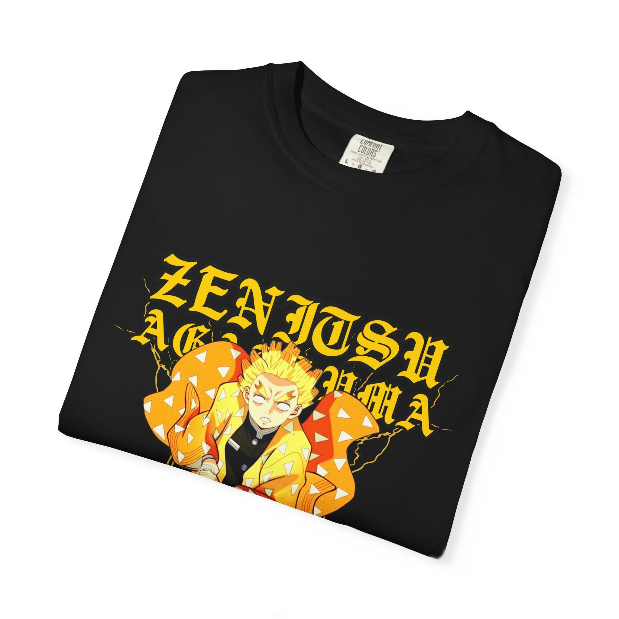 Anime Demon Slayer Zenitsu Graphic T-Shirt