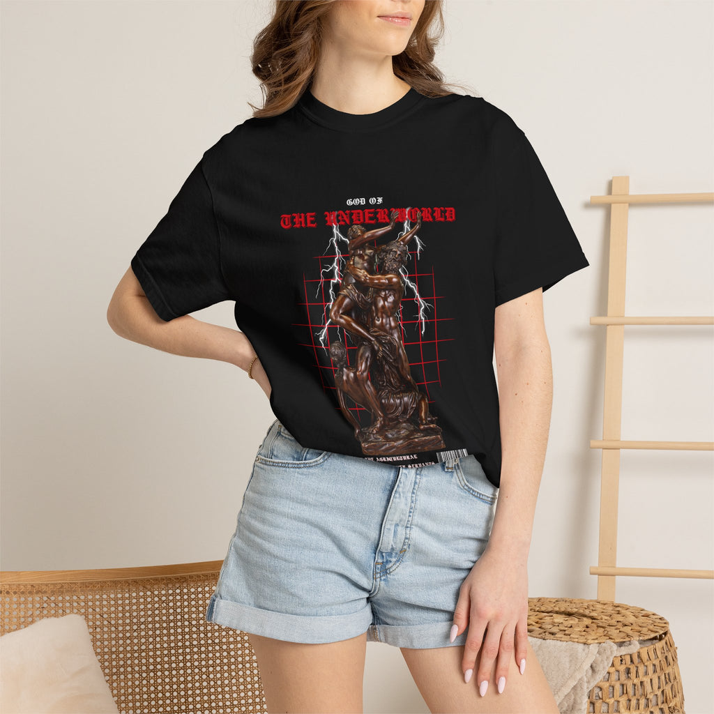 T-Shirt — 'God of the Crossroads' Bronze Statue Graphic Tee