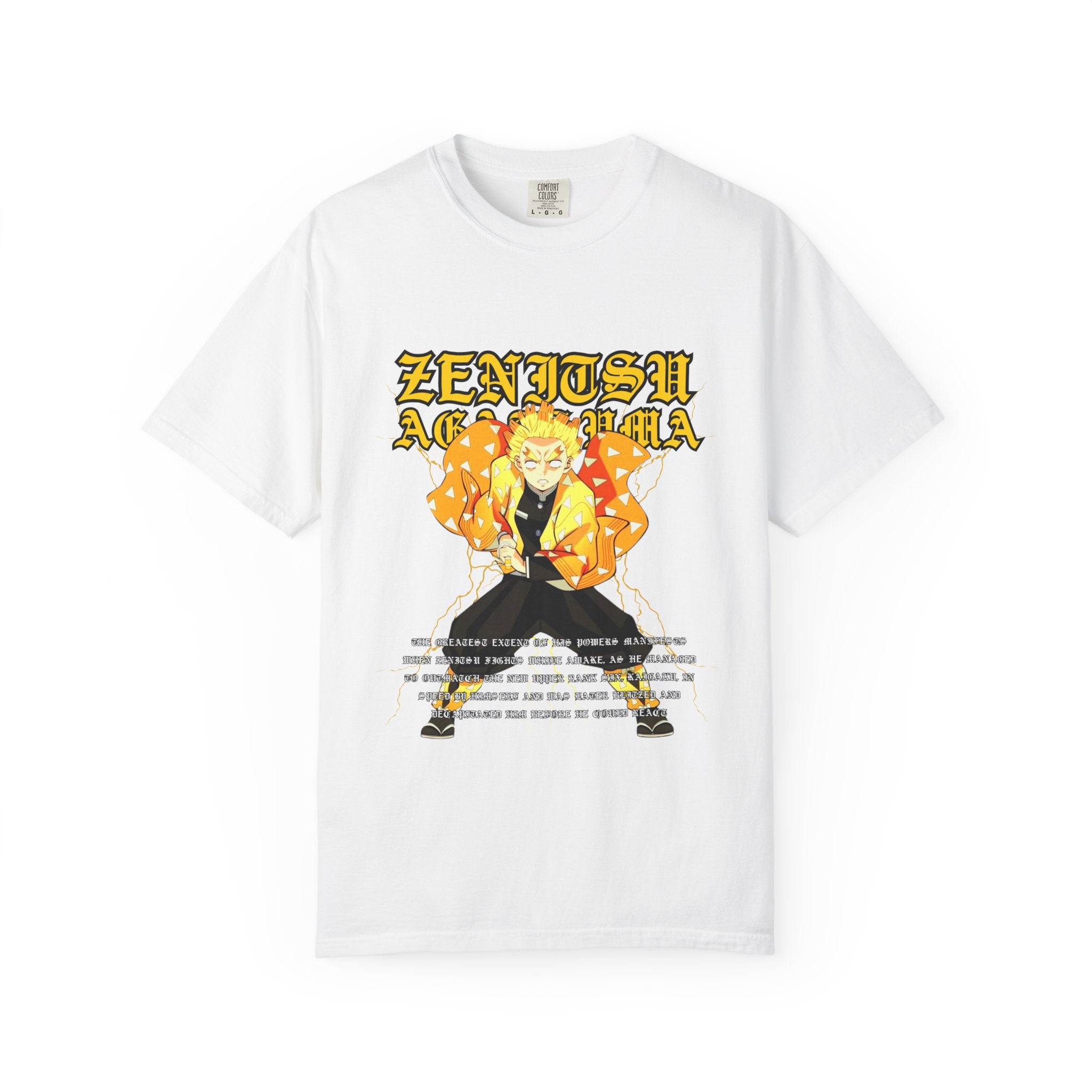 Anime Demon Slayer Zenitsu Graphic T-Shirt