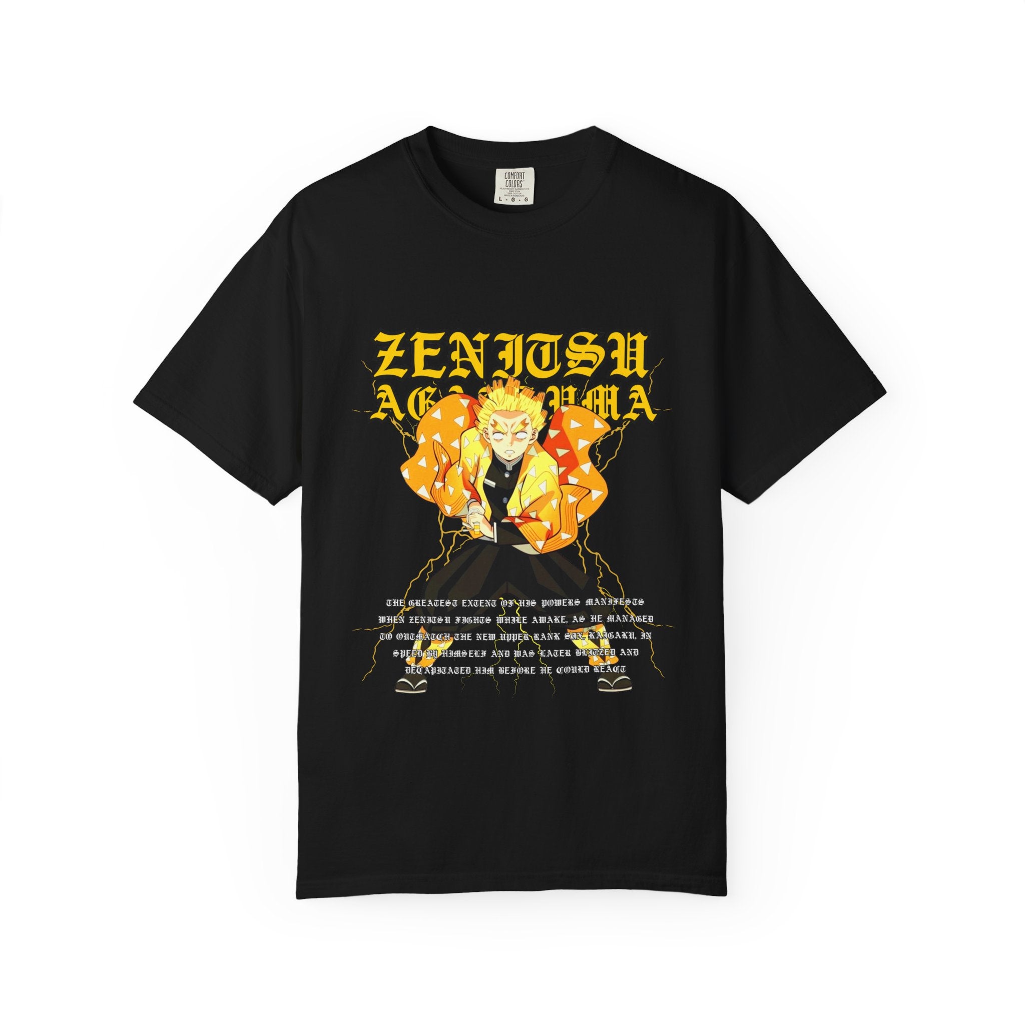 Anime Demon Slayer Zenitsu Graphic T-Shirt