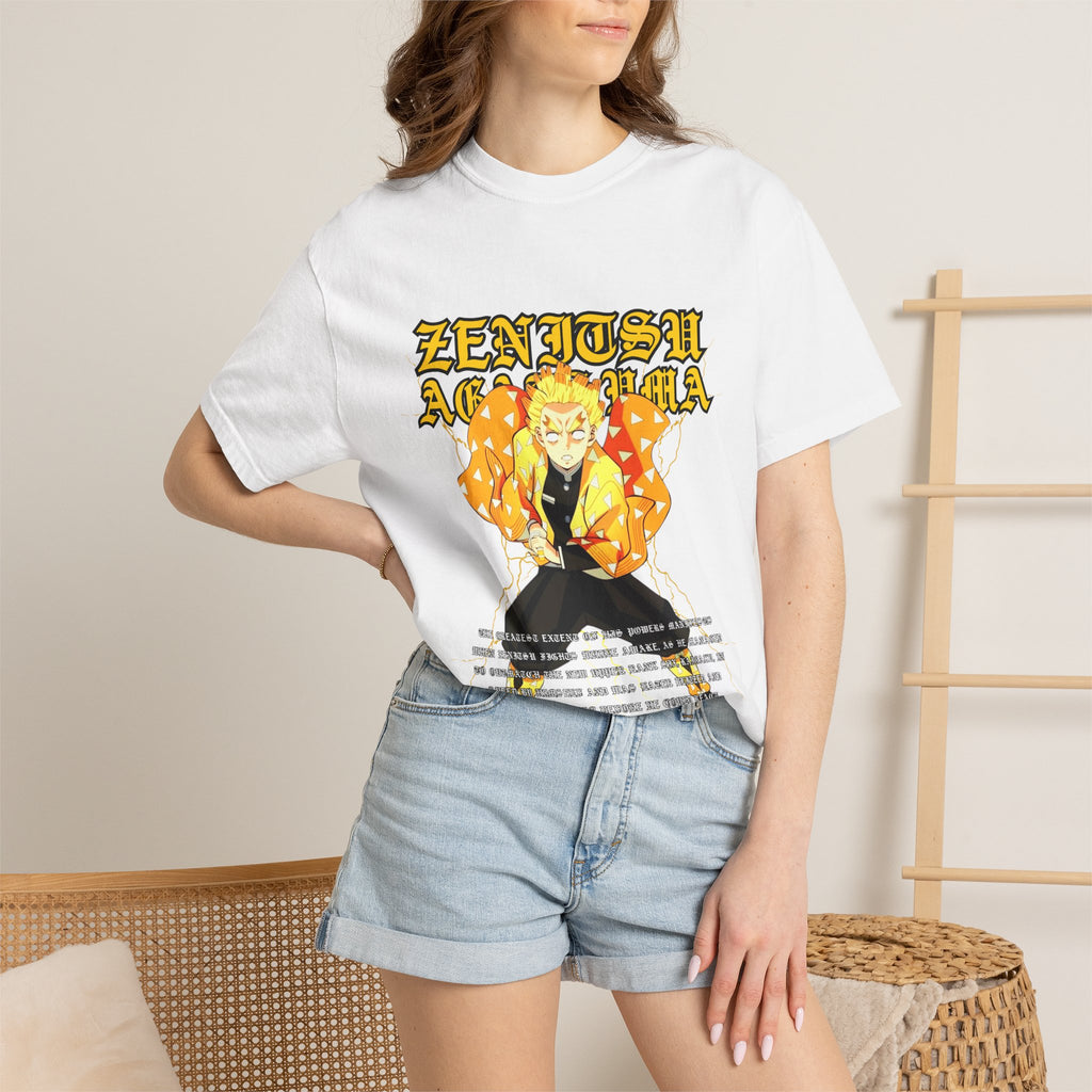 Anime Demon Slayer Zenitsu Graphic T-Shirt