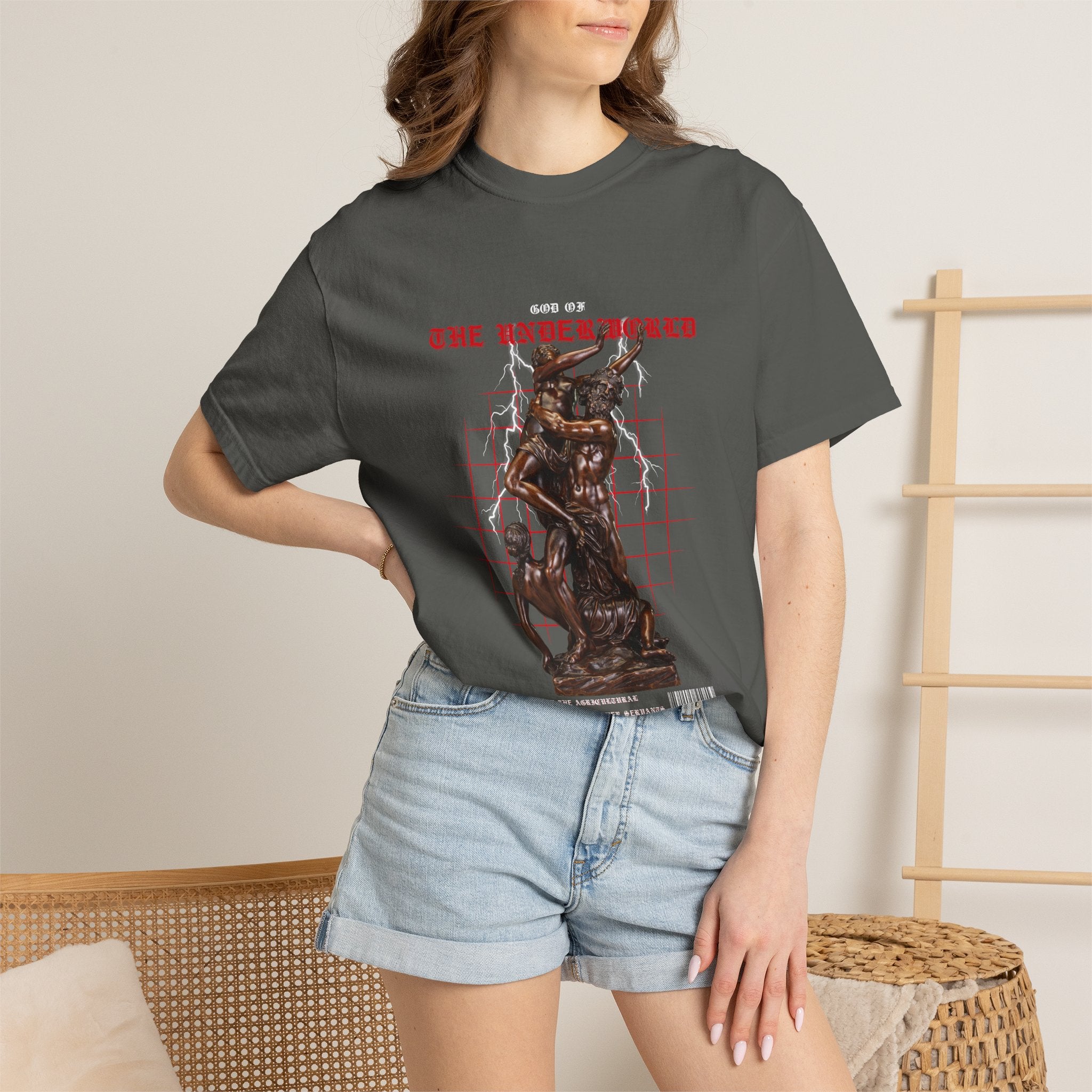 T-Shirt — 'God of the Crossroads' Bronze Statue Graphic Tee