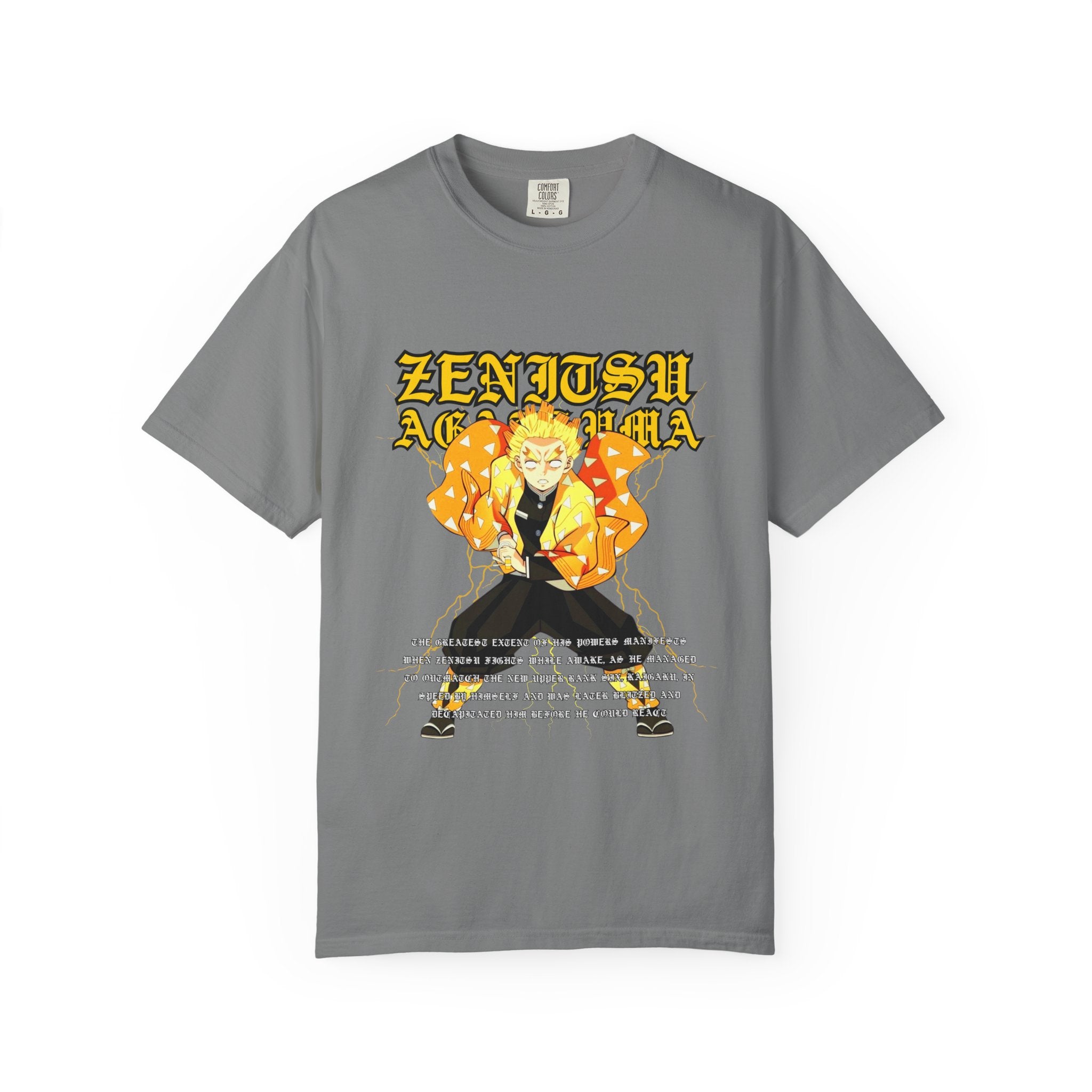 Anime Demon Slayer Zenitsu Graphic T-Shirt