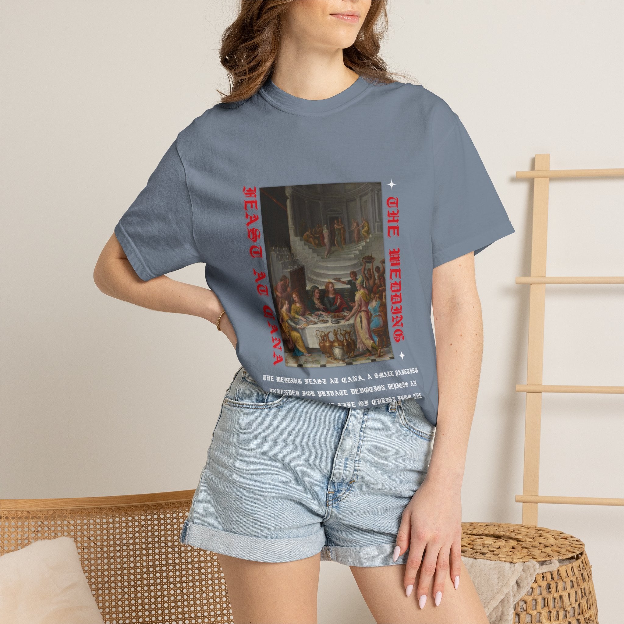 T-Shirt — "The Herdsang" Vintage Feast Art Tee (Jeang Au Gana)