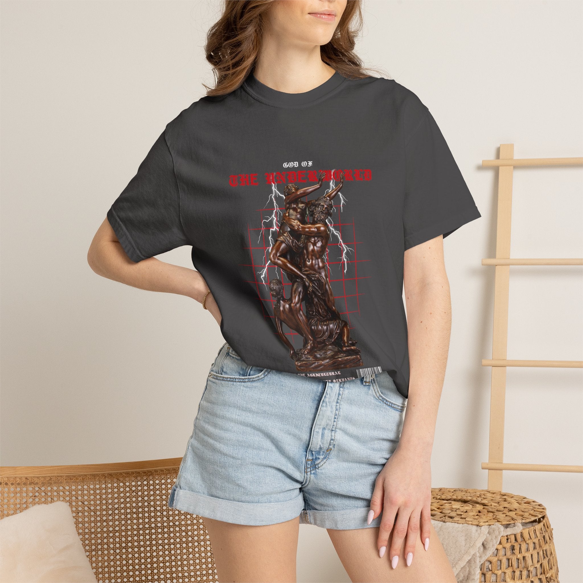 T-Shirt — 'God of the Crossroads' Bronze Statue Graphic Tee